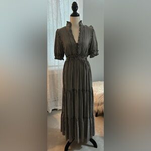 Max Studio Gingham Tiered Dress